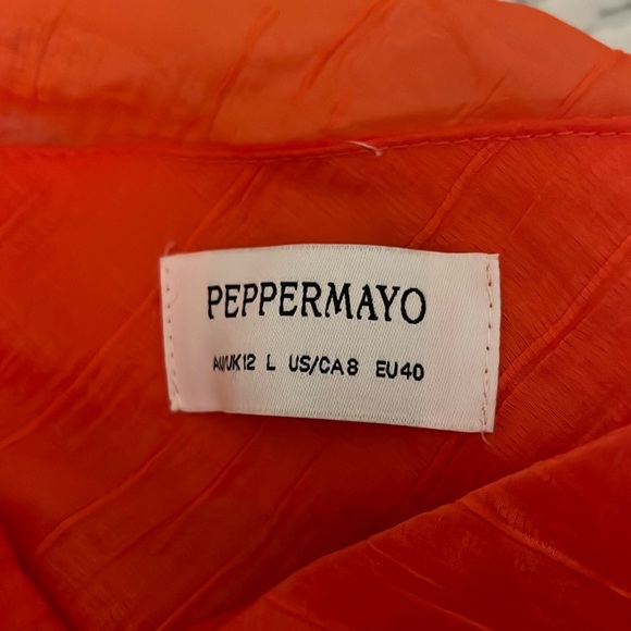 Peppermayo women’s End of Us orange flirty mini skirt. - Picture 4 of 4